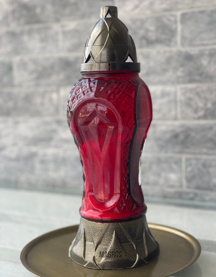 Свеча-лампада стеклянная Lo-9