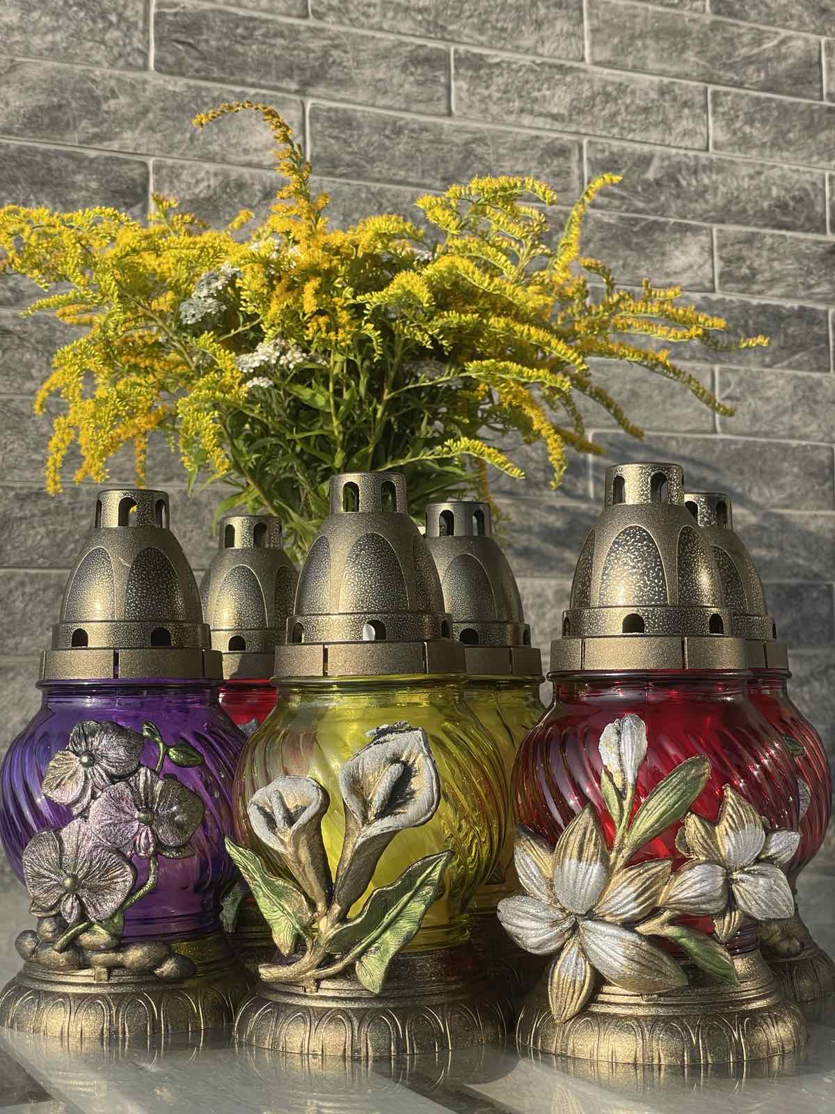 Свеча-лампада стеклянная K-10