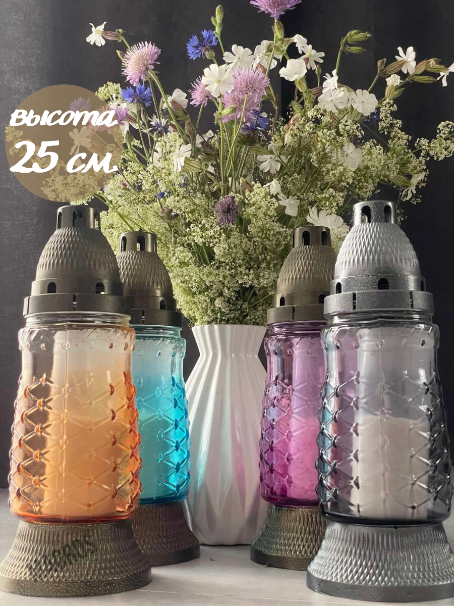 Свеча-лампада стеклянная Ls-600