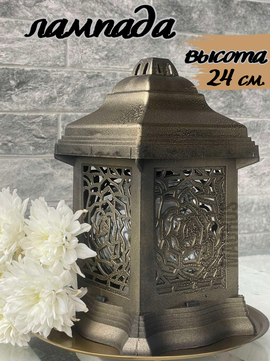 Свеча-лампада стеклянная  W-14