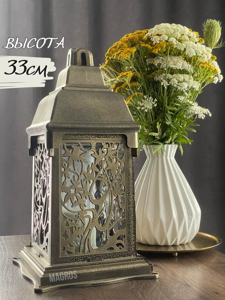 Свеча-лампада стеклянная W-17