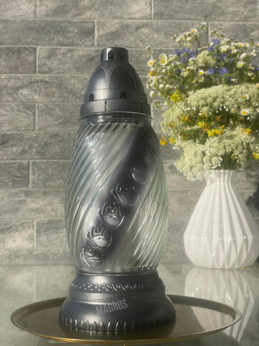 Свеча-лампада стеклянная Z-499