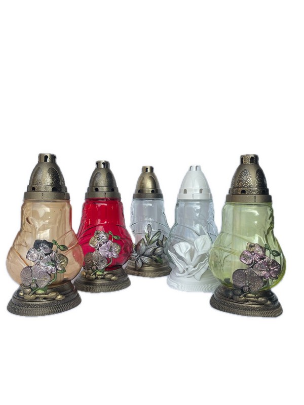 Свеча-лампада стеклянная K-3