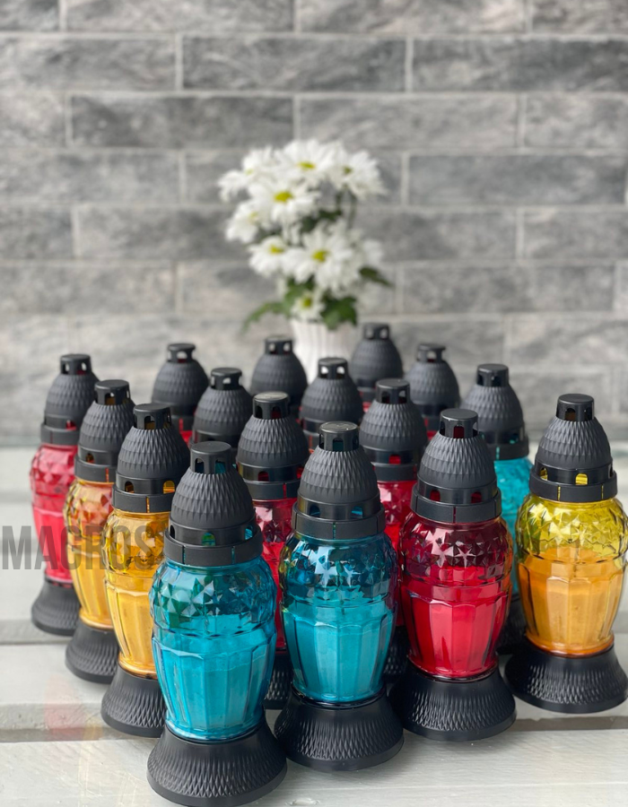 Свеча-лампада стеклянная LO-50