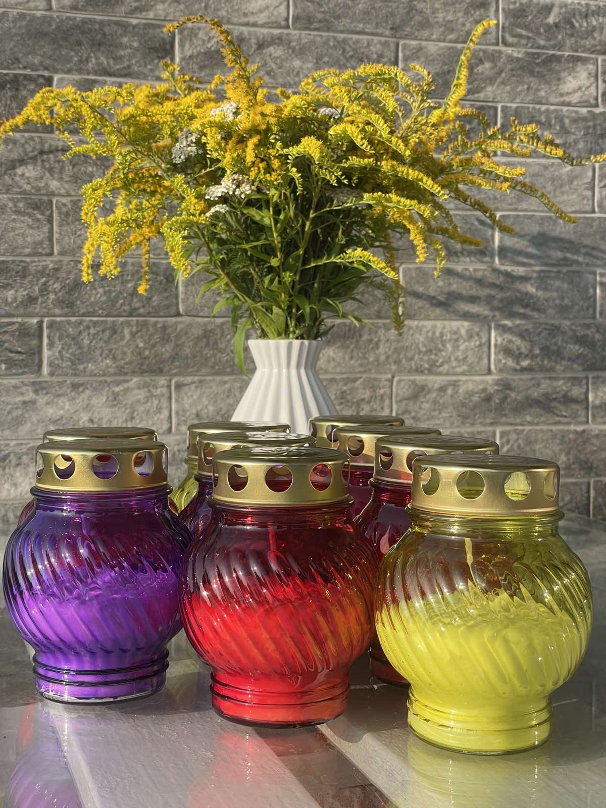 Свеча-лампада стеклянная Sp-2