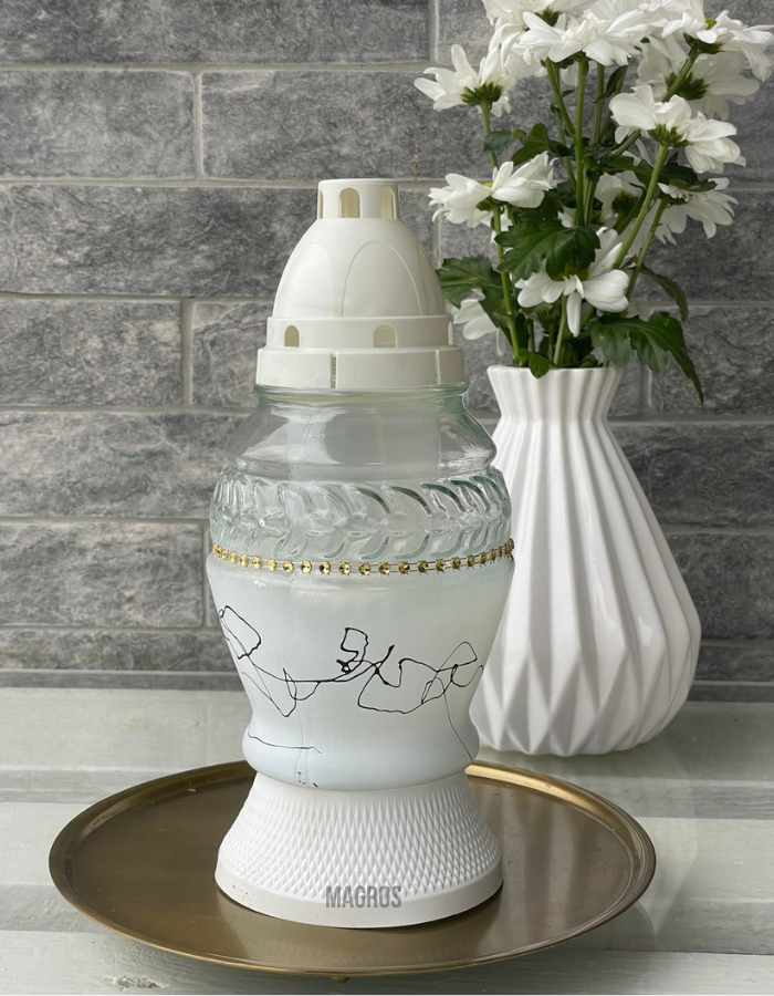 Лампада стеклянная Z-273 P белая