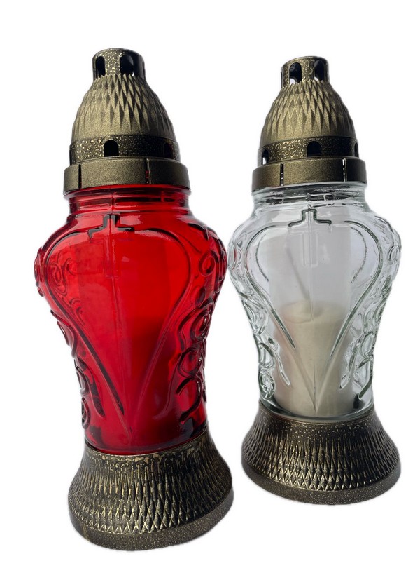 Свеча-лампада стеклянная Z-73