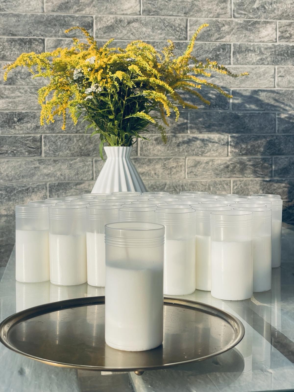 Свеча-вкладыш парафиновая в лампаду W-60